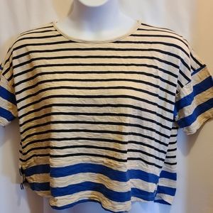 Lolly's Laundry Striped Crop Top - Size L